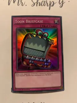 TOON BRIEFCASE -1st EDITION DRL2-EN029 ENGLISH Yu-Gi-Oh! CARD SUPER RARE HOLO - Image 2