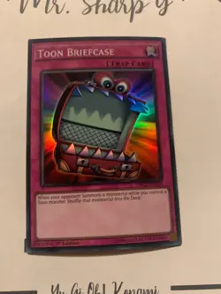 TOON BRIEFCASE -1st EDITION DRL2-EN029 ENGLISH Yu-Gi-Oh! CARD SUPER RARE HOLO - Image 5