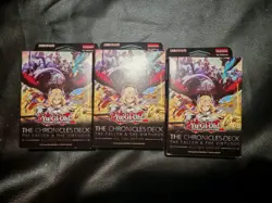CHEAP LOT 3 NEW Yugioh The Chronicles Deck: The Fallen & The Virtuous All-Foil - Image 1
