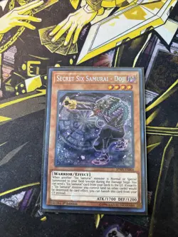Secret Six Samurai - Doji SPWA-EN004 Secret Rare 1st Ed. LP Or Better Yugioh - Image 1