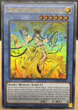 YuGiOh Amazing Defenders AMDE-EN027 Ohime The Manifested Mikanko ULTRA RARE - Image 1
