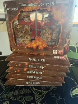Bandai One Piece Card Game Illustration Box vol. 5, Brand New/Sealed LOT OF 6 - Image 1