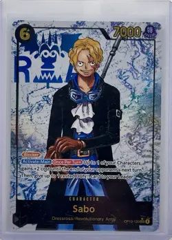 2025 One Piece (EN) Sabo SEC Parallel #OP13-120 Carrying On His Will Degree 10!! - Image 1
