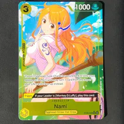 Nami Alt Art ST29-008 C Starter Deck EGGHEAD ONE PIECE HOLO FOIL English Paralle - Image 1