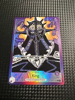 One Piece King (091) (Parallel) OP01-091 Romance Dawn Foil Alt Art Nm - Image 1