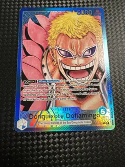 ONE PIECE Donquixote Doflamingo Alt Art Leader OP01-060 Romance Dawn NM ENGLISH - Image 1