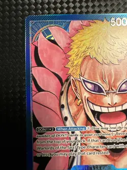 ONE PIECE Donquixote Doflamingo Alt Art Leader OP01-060 Romance Dawn NM ENGLISH - Image 3