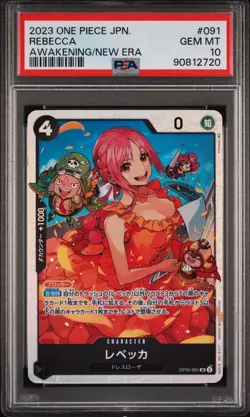 2023 One Piece CCG Rebecca #091 Awakening of the New Era Japanese PSA 10 - Image 1