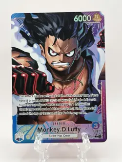 One Piece Monkey D Luffy OP11-040 A Fist of Divine Speed Alt Art Leader English - Image 1