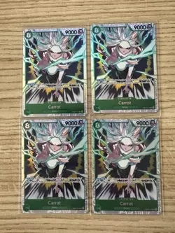 Carrot EB04-013 SR Playset x4 - The Azure Seas Seven One Piece CCG English OP14 - Image 1