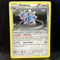 Klinklang Black & White 76/114 Holo Card Pokemon TCG - Image 1