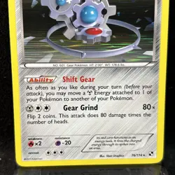 Klinklang Black & White 76/114 Holo Card Pokemon TCG - Image 2