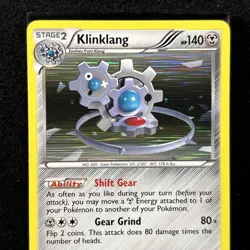 Klinklang Black & White 76/114 Holo Card Pokemon TCG - Image 3
