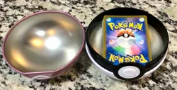 Pokemon Love Ball Tin Pink & White, w/ 50 Assorted Trading Cards - Image 5