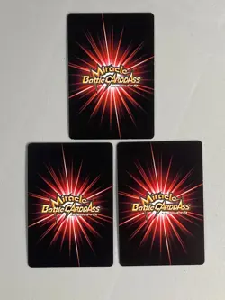 Roronoa Zoro - Bundle of 3 - One Piece Miracle Battle Carddass Card Japanese - Image 2