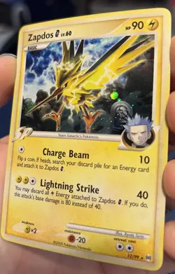 Pokemon TCG Zapdos G Holo Rare Card 12/99 Platinum: Arceus - Image 2