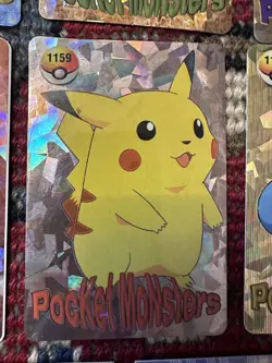 Vtg 90s Vending Machine Pokemon Pocket Monsters Card 8 Cards Lot Pikachu - Image 5