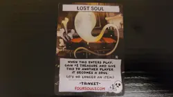 Binding of Isaac Four Souls Promo Card "Lost Soul" Authentic - Image 1