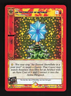 Metazoo 2022 Christmas ON THE FIRST DAY OF METAMAS 14/19 Full Holo Promo Card NM - Image 1