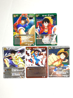 Luffy - Bundle of 5 - One Piece Miracle Battle Carddass Card Japanese - Image 1