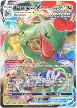 Rayquaza VMAX 101/159 Crown Zenith Ultra Rare Holo Pokemon Card NM+ - Image 1