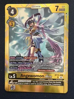 Digimon Card Game Angewomon ACE BT15-038 SR NM - Image 1