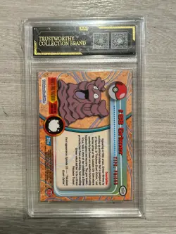 1999 pokemon card Grimer #88 topps TV animation edition vintage pristine 10 - Image 2