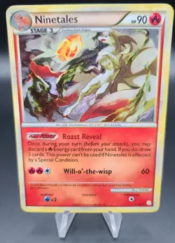 Pokemon TCG Card Ninetales 7/123 Holo Rare HeartGold SoulSilver HGSS MP - Image 1