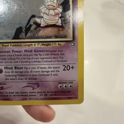 1st Edition Slowking Pokemon Card TCG Neo Genesis Holo 14/111 Swirl - Image 4