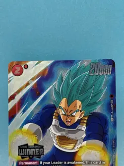 Dragon Ball SCG Tournament Winner Card Vegeta FP-044 Alt Art Participation Rare - Image 2