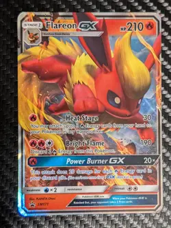 Pokemon Flareon GX SM171 Holo Black Star Promo Card - Image 1