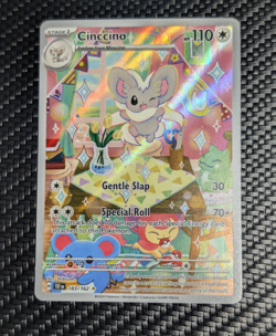Cinccino 183/162 SV05: Temporal Forces Holo Illustration Rare NM Pokemon Card - Image 1