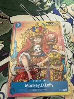 Monkey.D.Luffy (2nd Anniversary Stamped Promo) P-043 One Piece Promotion Cards - Image 1