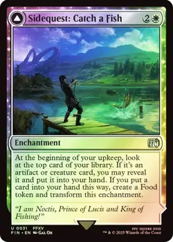 NM Foil Sidequest: Catch a Fish, MTG, Final Fantasy, Magic the Gathering, 31 - Image 1