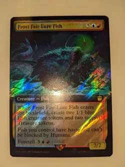MTG - Frost Fair Lure Fish (Extended Art Surge Foil) NM/M Condition - Image 1