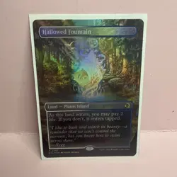 RARE! Hallowed Fountain (FOIL) Borderless (DOUBLE SIDED) Lorwyn Eclipsed N/M MTG - Image 2