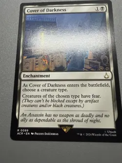 Cover of Darkness Non-foil Universes Beyond Assassin's Creed R 0089 Rare Regular - Image 1