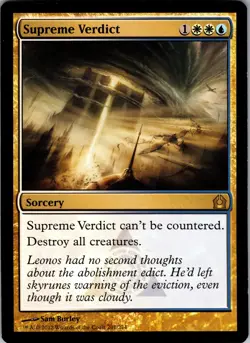 Supreme Verdict Return to Ravnica Rare LP Magic: The Gathering 201 Normal - Image 1