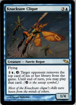 Knacksaw Clique Shadowmoor Rare NM Magic: The Gathering 42 Normal - Image 1