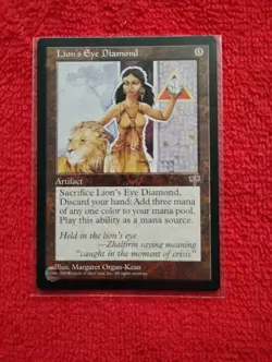 Magic: The Gathering Lion's Eye Diamond Artifact Mirage Rare Regular English - Image 1