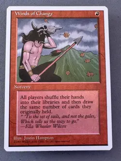 Winds of Change 4th Edition MTG-Never Played NM-Vintage Magic the Gathering - Image 1