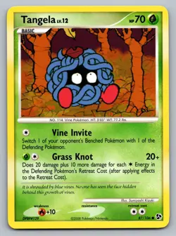 Pokemon TCG Great Encounters Tangela 87/106 - Image 1