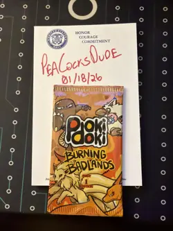 Pokidoki Burning Badlands First Edition Pack Fanmade Pokemon Parody Sealed NEW - Image 1
