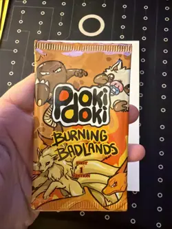 Pokidoki Burning Badlands First Edition Pack Fanmade Pokemon Parody Sealed NEW - Image 3