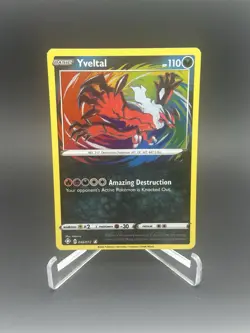Pokemon TCG Yveltal 046/072 Shining Fates Amazing Rare Holo Special Rare NM 1 - Image 1