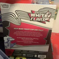 Pokemon TCG Scarlet & Violet White Flare Binder Collection Box free shipping - Image 3