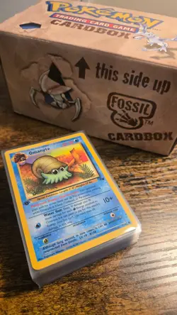 50x 1st Edition Near Mint+ 1999 Pokemon Fossil Omanyte #52/62 (English) - Image 1