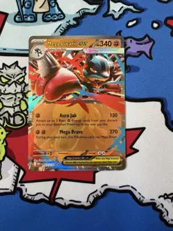 Mega Lucario EX x1 Pokemon TCG Double Rare Mega Evolution - 077/132 - Image 1