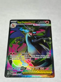 Mega Charizard X ex 109/094 Ultra Rare Phantasmal Flames Pokemon Lightly Played - Image 1