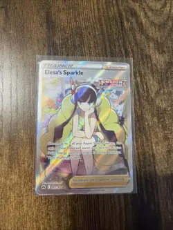 Pokemon Elesa's Sparkle 147/159 Crown Zenith Ultra Rare Full Art Holo NM - Image 1